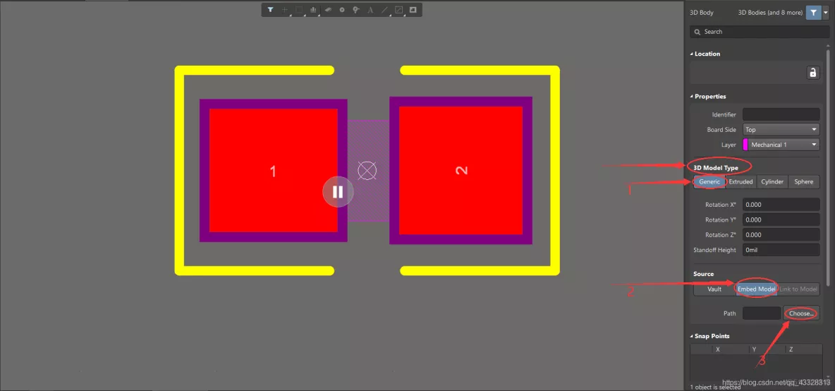 【Altium Designer】AD18 导入3D模型_3d_03